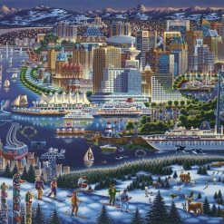 Wholesale 🔥 Dowdle Folk Art 1000 Pieces Vancouver 😀