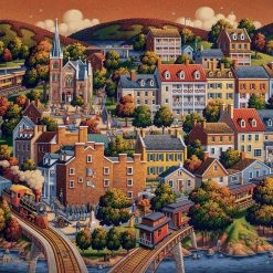 Budget 🛒 Dowdle Folk Art 500 Pieces Harper's Ferry 🥰