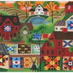 Cheapest 🎉 Crown Point Graphics 1000 Pieces Mama's Colorful Quilts 🎉