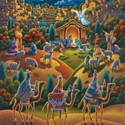 Best deal ✨ Dowdle Folk Art 500 Pieces Nativity 🤩