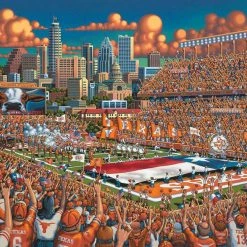 Hot Sale 👍 Dowdle Folk Art 500 Pieces Texas Longhorns 🌟